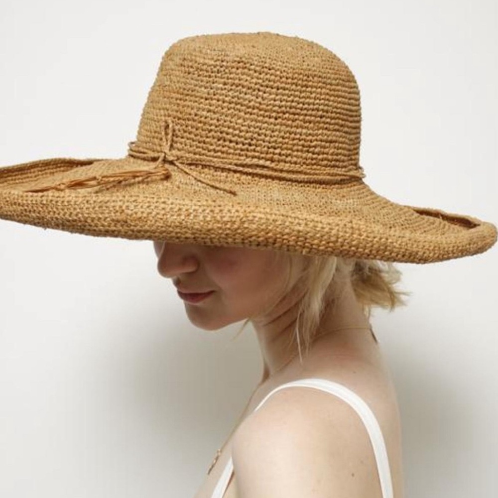 San Arcide Women's Raffia Hat Magnolia